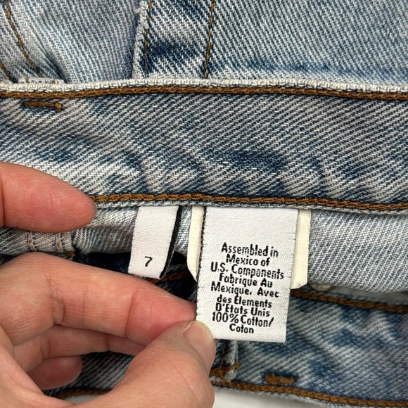 Calvin Klein Denim Button Fly Shorts Size 7 - Picture 8 of 10